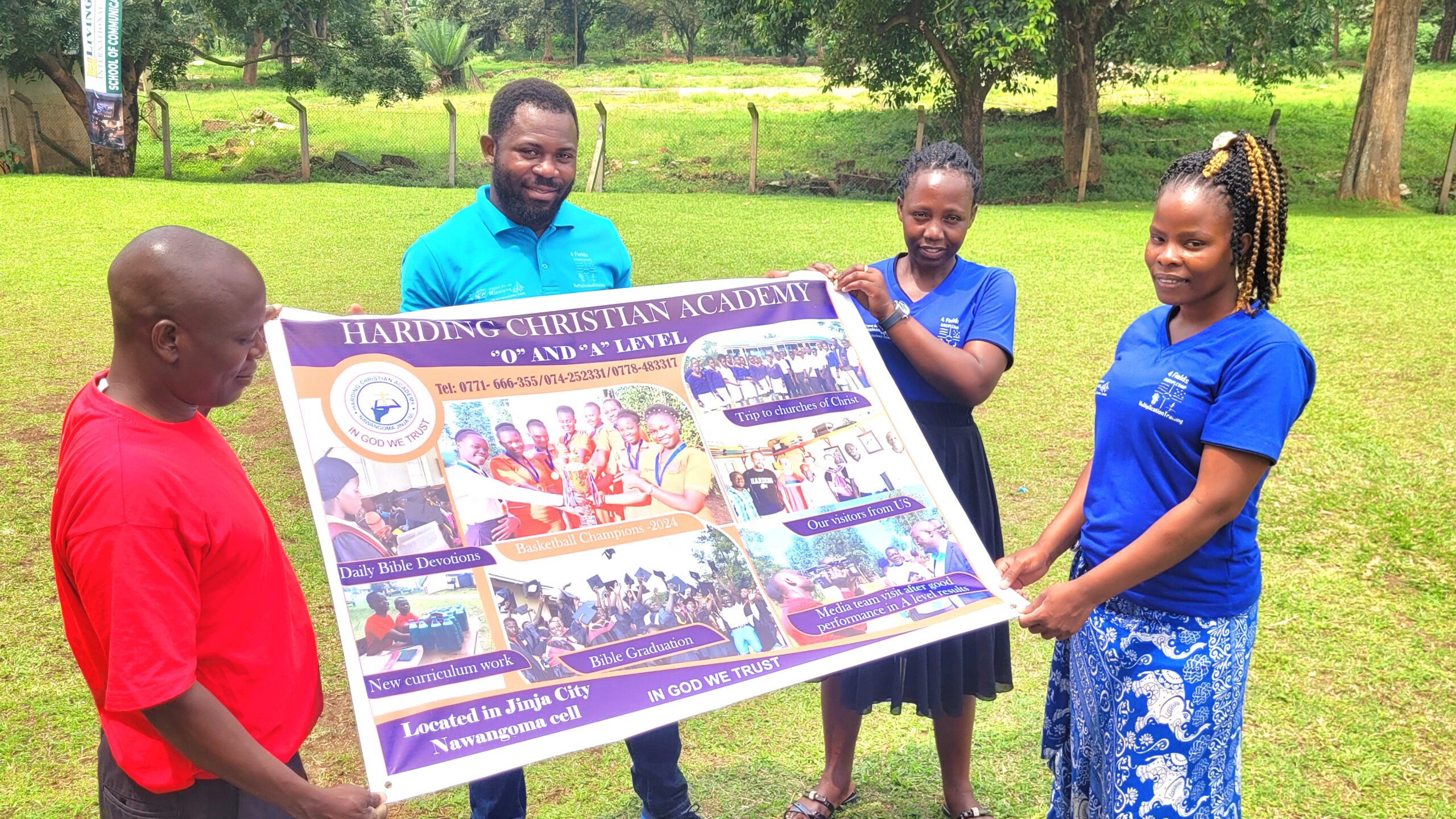 Harding banner during the National conference for NTCC